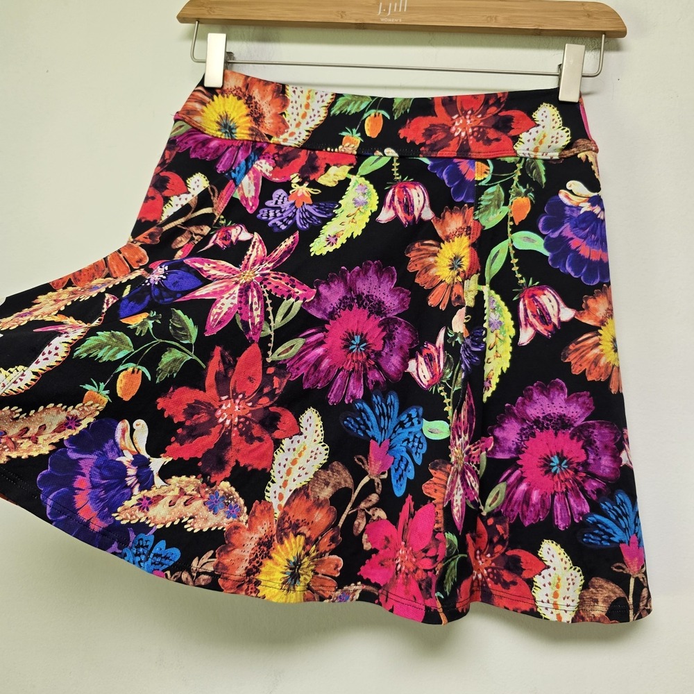 Dona Jo Size M Botanic Floral Print Tennis Running Skirt Skort Liner Athletic 17 - Picture 4 of 9